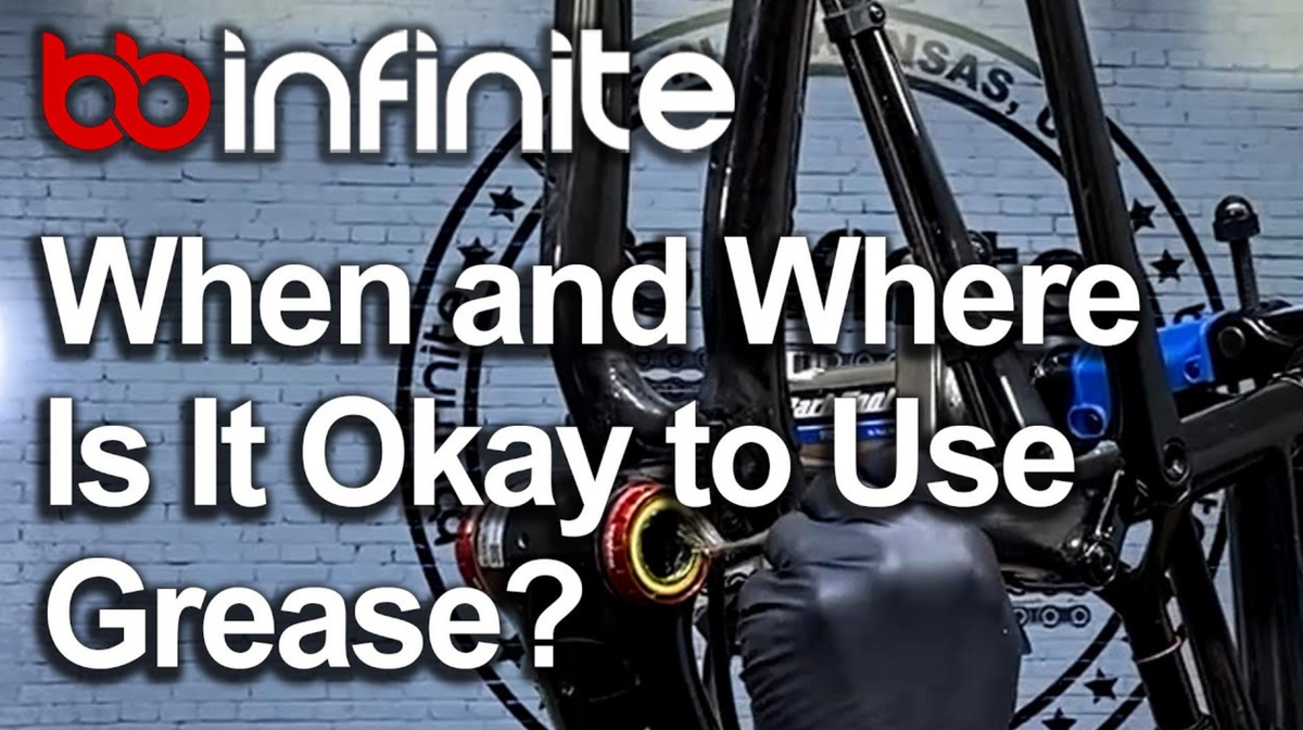 Can I use grease on the seals, spindle, and hardware for the crank ins