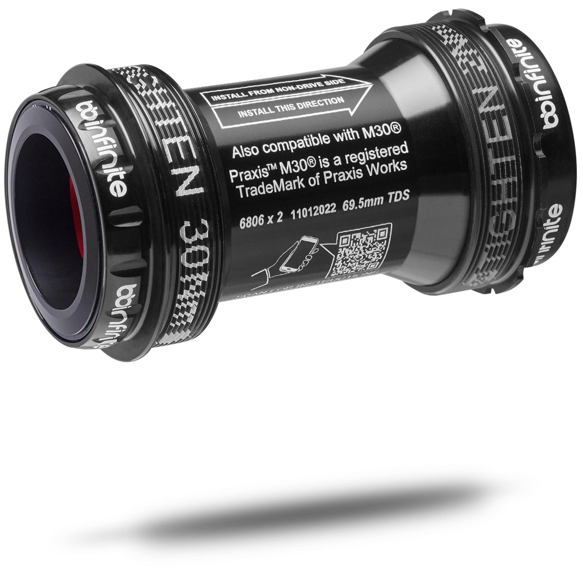 T47-External Praxis™ M30® Bottom Bracket for 68mm Shells