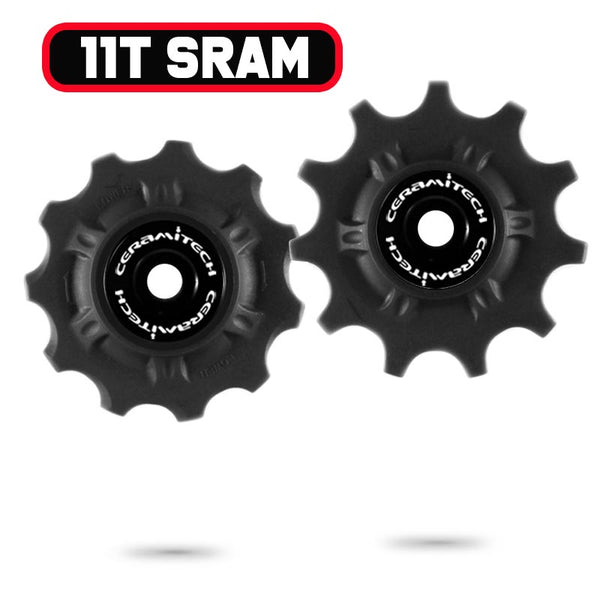 Sram 10 Speed MTB Ceramitech Pulley Set (set of 2), 11 tooth