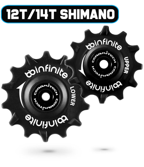 Shimano MTB 12T/14T Ceramitech Pulley Set (set of 2)