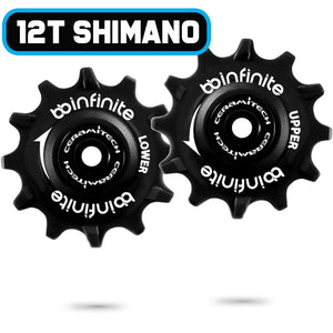 Shimano MTB 12T Ceramitech Pulley Set (set of 2)