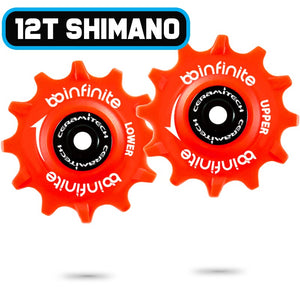 Shimano MTB 12T Ceramitech Pulley Set (set of 2)