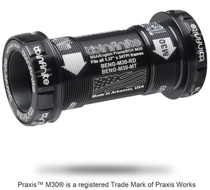 BSA English Threaded Praxis™ M30® Road Bottom Bracket